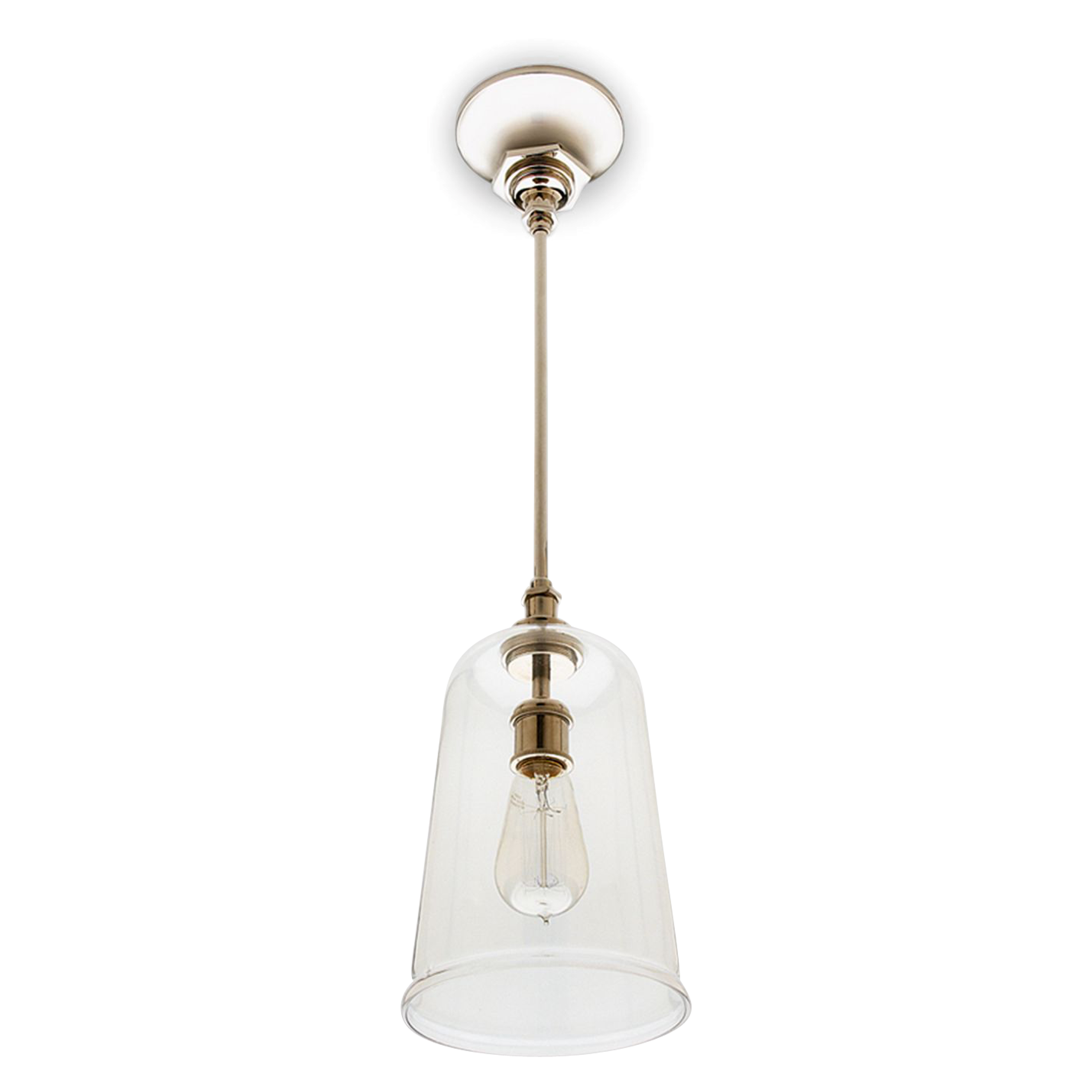 Modern Henry Ceiling Light Fixture - Brushed Nickel Finish, 3-Light Chandelier for Dining Room, Bedroom & Living Room - Energy Efficient LED Compatible, Easy Installation Home Decor Lighting