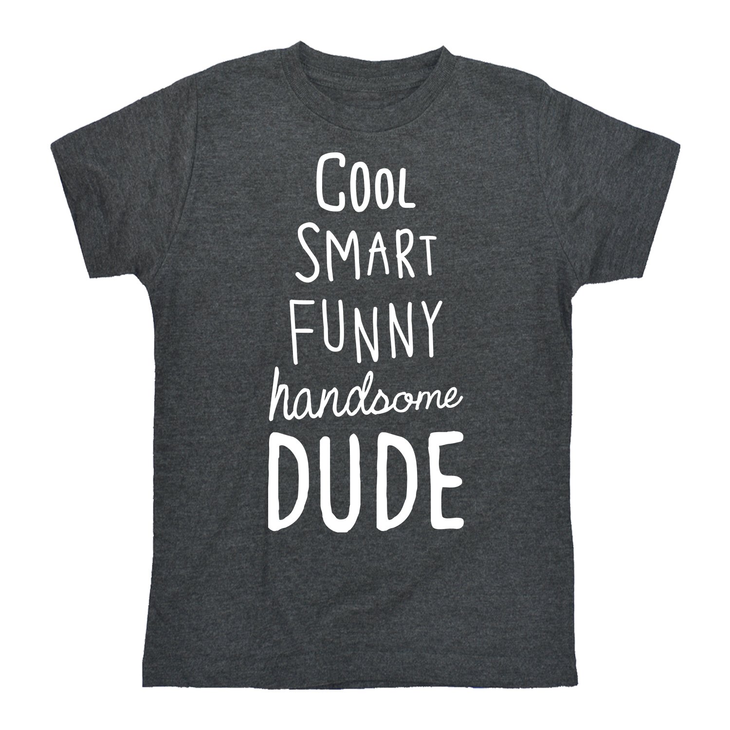 Cool Smart Funny Handsome Dude Graphic T-Shirt - Youth Short Sleeve Casual Tee for Men - Perfect for Parties, Gifts & Everyday Wear