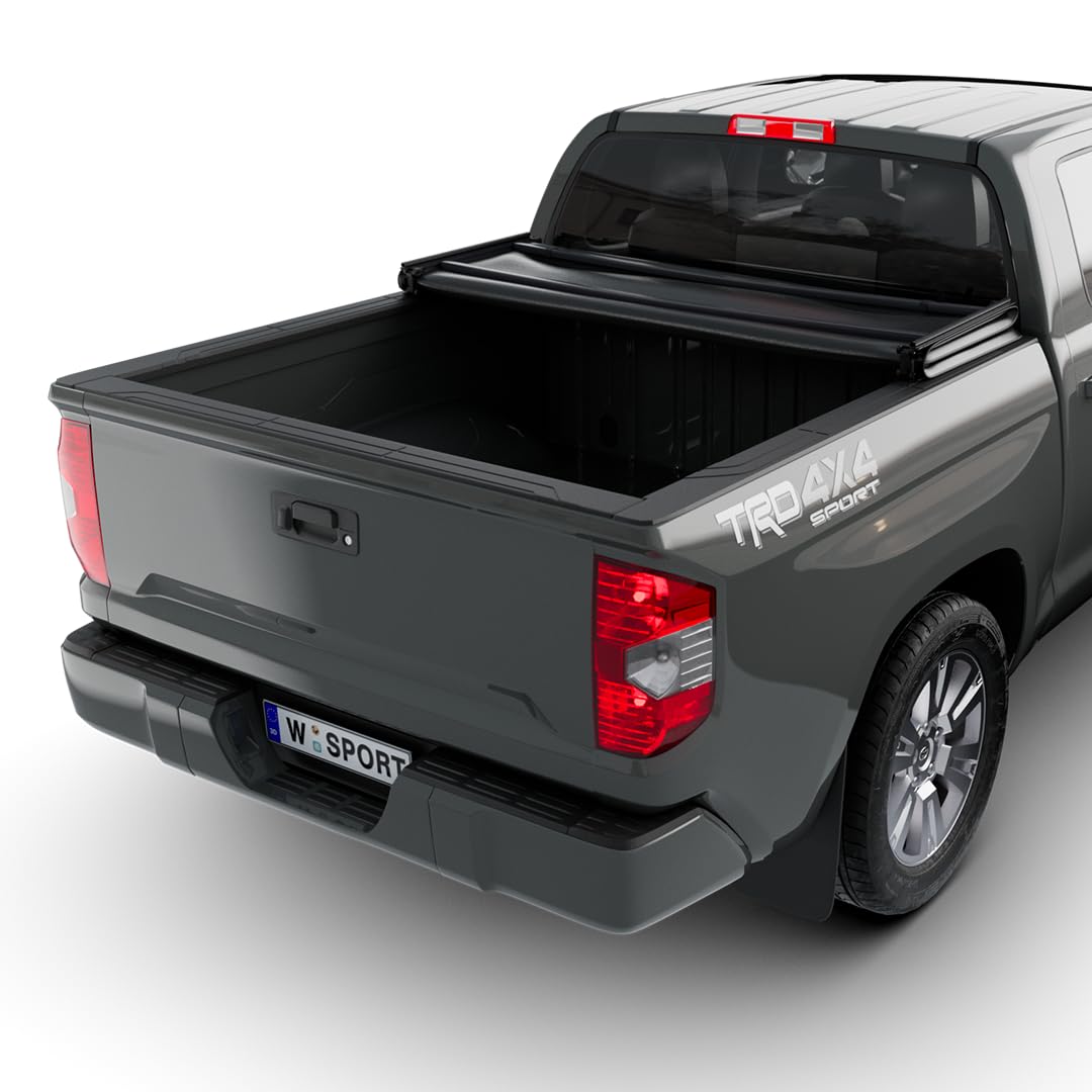 SC3 Soft Folding Truck Bed Tonneau Cover for 2014-2021 Toyota Tundra 5.6 ft Bed | Waterproof & Durable | Easy Installation with Utility Brackets | Model 20-7725 | Perfect for Hauling Gear & Outdoor Adventures