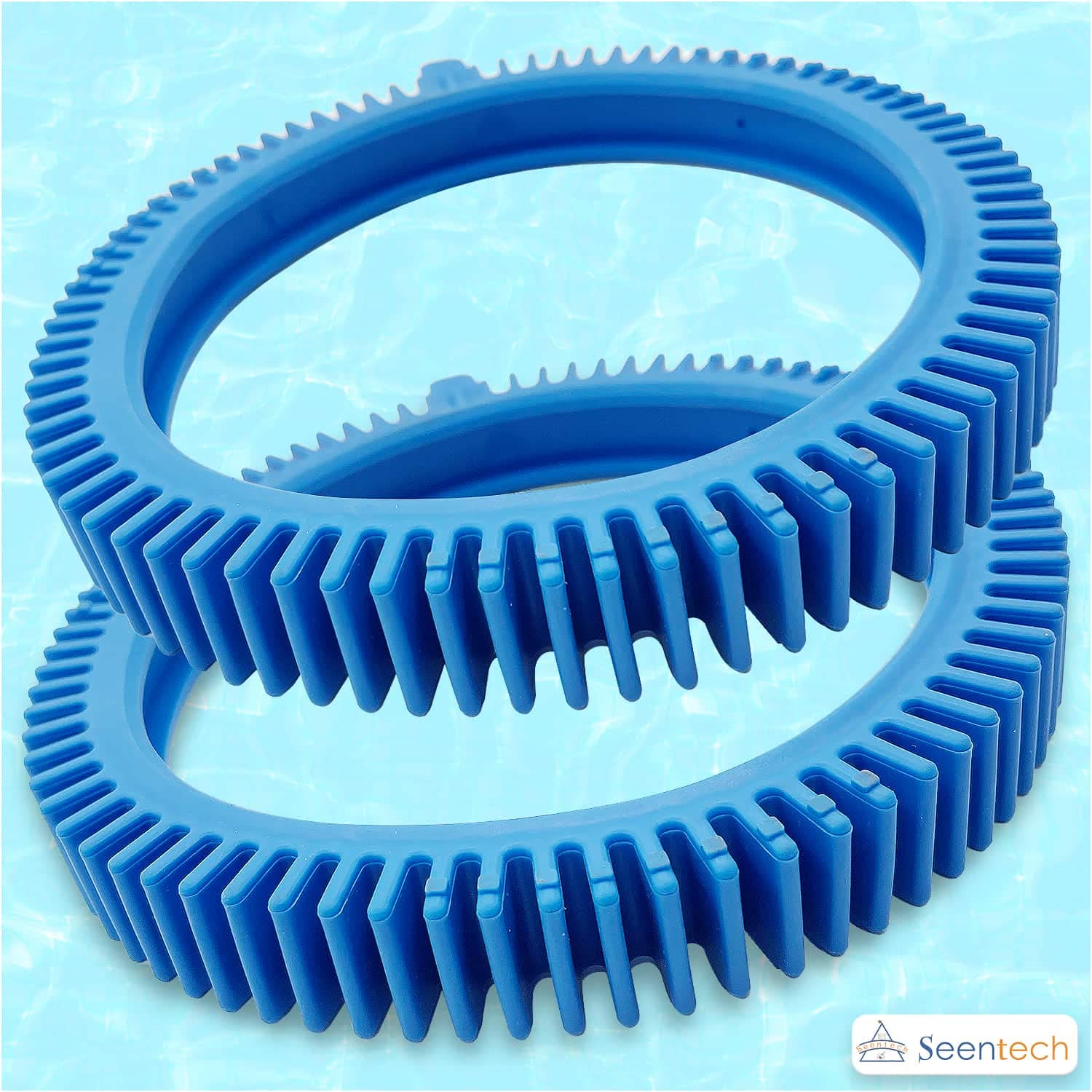 Seentech Super Hump Pool Cleaner Front Tire Kit (4-Pack) - Compatible with Poolvergnuegen & Hayward Phoenix Pool Cleaners - Durable Replacement Tires for Swimming Pool Maintenance - Perfect for In-Ground and Above-Ground Pools