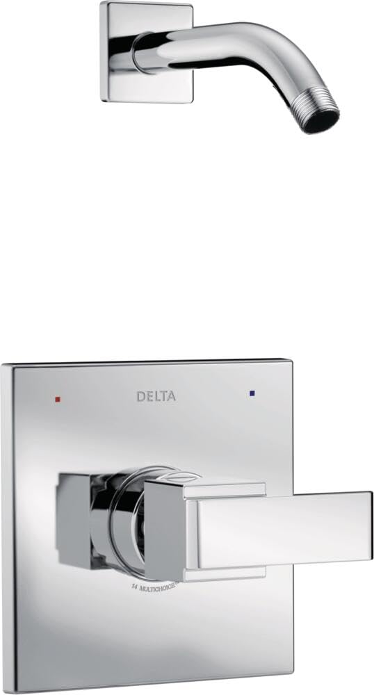 Delta Ara 14 Series Single-Function Shower Valve Trim Kit in Chrome - T14267-LHD Shower Handle & Trim Set (Valve & Shower Head Sold Separately) - Perfect for Bathroom Renovation & Modern Home Upgrades