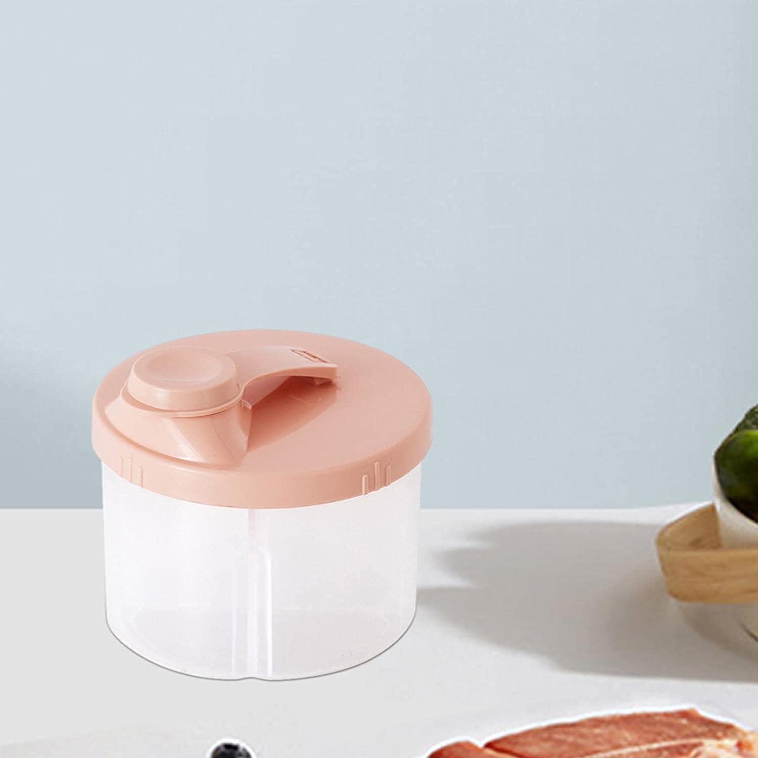 4-Compartment Rotating Milk Powder Dispenser & Portable Formula Storage Box - Leak-Proof Baby Food Container for Infant Feeding, Travel & Outdoor Use