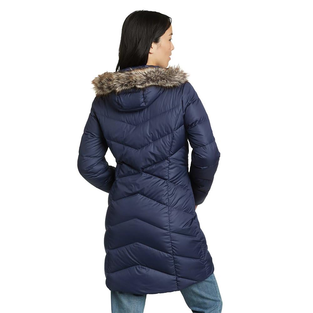 Eddie Bauer Women's Classic Down Parka - Lightweight Warm Winter Coat for Cold Weather, Water-Resistant, Hooded Jacket for Outdoor Activities & Daily Wear