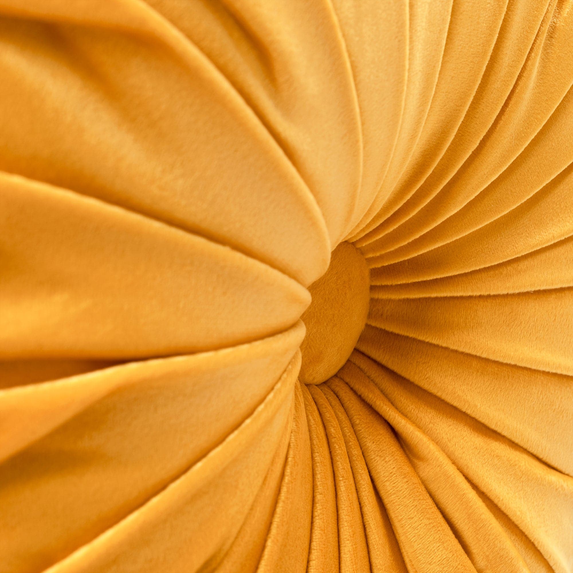 Round Pleated Soft Velvet Throw Pillow - Elegant Home Decor for Sofa, Bed & Couch - Cozy Accent Pillow for Living Room, Bedroom & Nursery