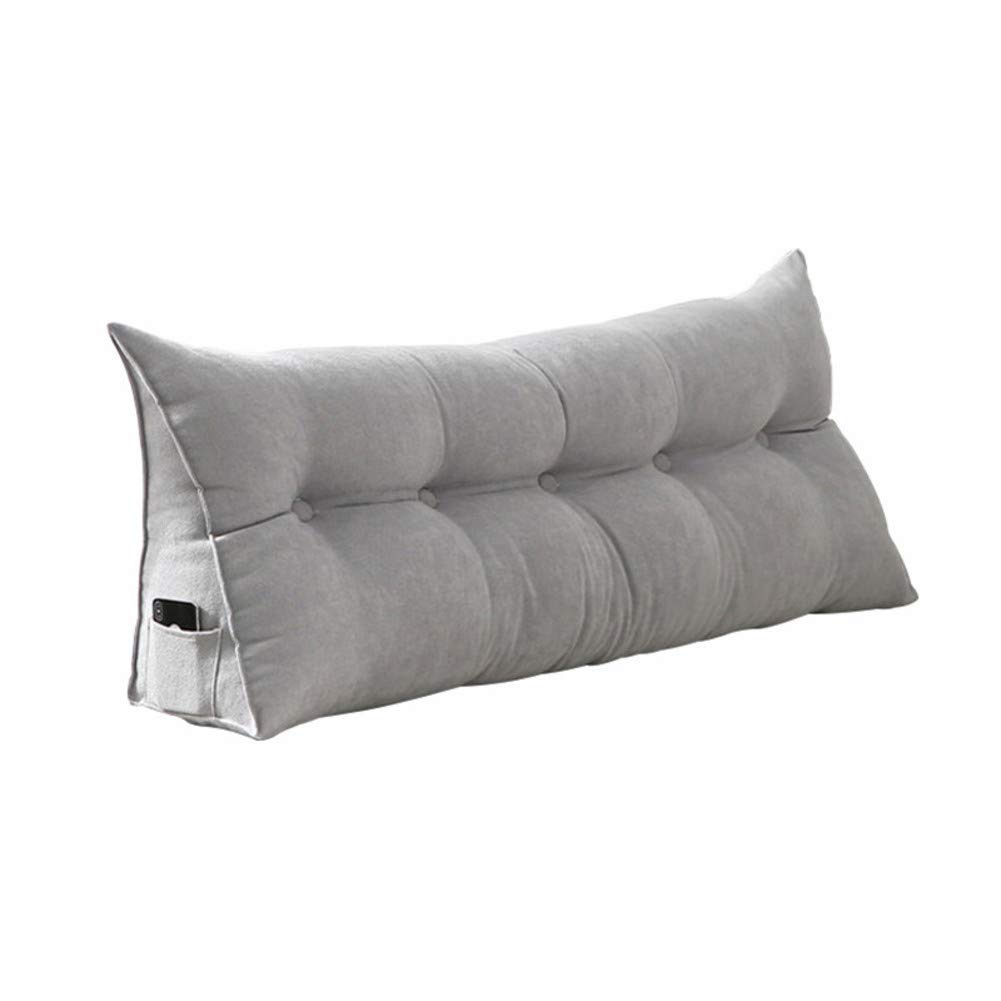 SAZDFY Large Soft Headboard Wedge Pillow - 200x20x50cm Triangular Positioning Cushion with Removable Washable Cover | Perfect for Sofa Support, Bed Reading & Back Pain Relief