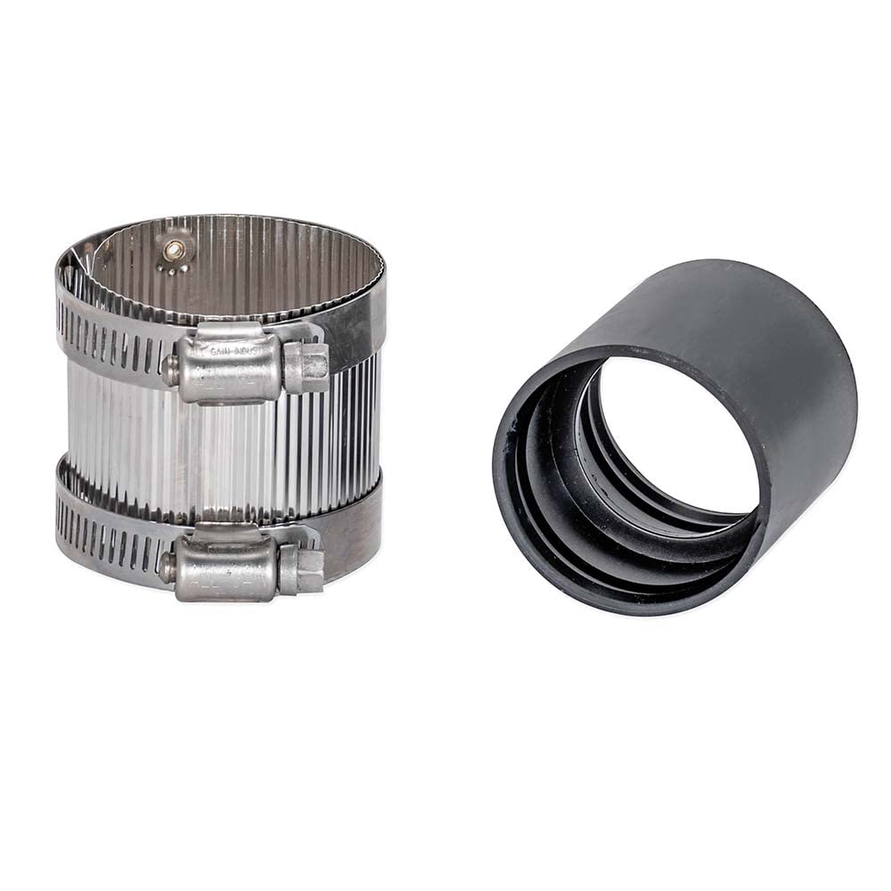 1-1/2 Inch No-Hub Coupling with Stainless Steel Clamps - Heavy Duty Pipe Connector for Plumbing, HVAC & Drainage Systems - Model 43401 - Perfect for Residential & Commercial Pipe Repairs