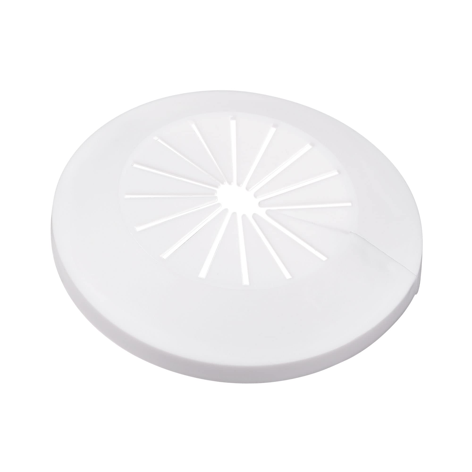uxcell 30mm-50mm White PP Plastic Pipe Cover Decoration - 4pcs Escutcheon for Water Pipe & Drain Line Protection | Bathroom, Kitchen & Wall Pipe Concealment
