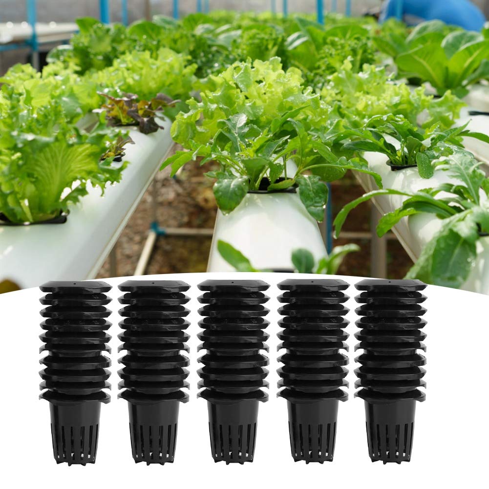 **AMONIDA Durable Hydroponic Plant Pot - Heavy Duty Soilless Garden Planter for Indoor Greenhouse, Home & Office Plant Cultivation (Black) - Perfect for Herbs, Vegetables & Flowers**