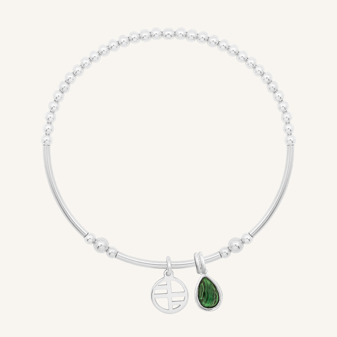 Malachite Trove Charm Bracelet - Handmade Beaded Jewelry for Women | Spiritual Healing & Protection | Perfect for Meditation, Yoga & Boho Fashion