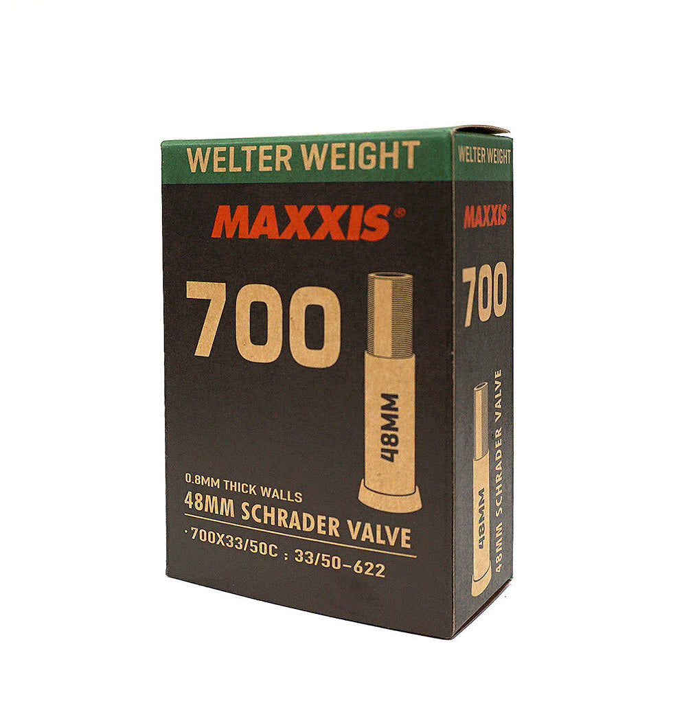 Maxxis 700c Welterweight Bike Inner Tubes - Premium Bicycle Tire Tubes for Road Bikes, Hybrid Bikes & Commuting - Lightweight & Durable for Smooth Rides