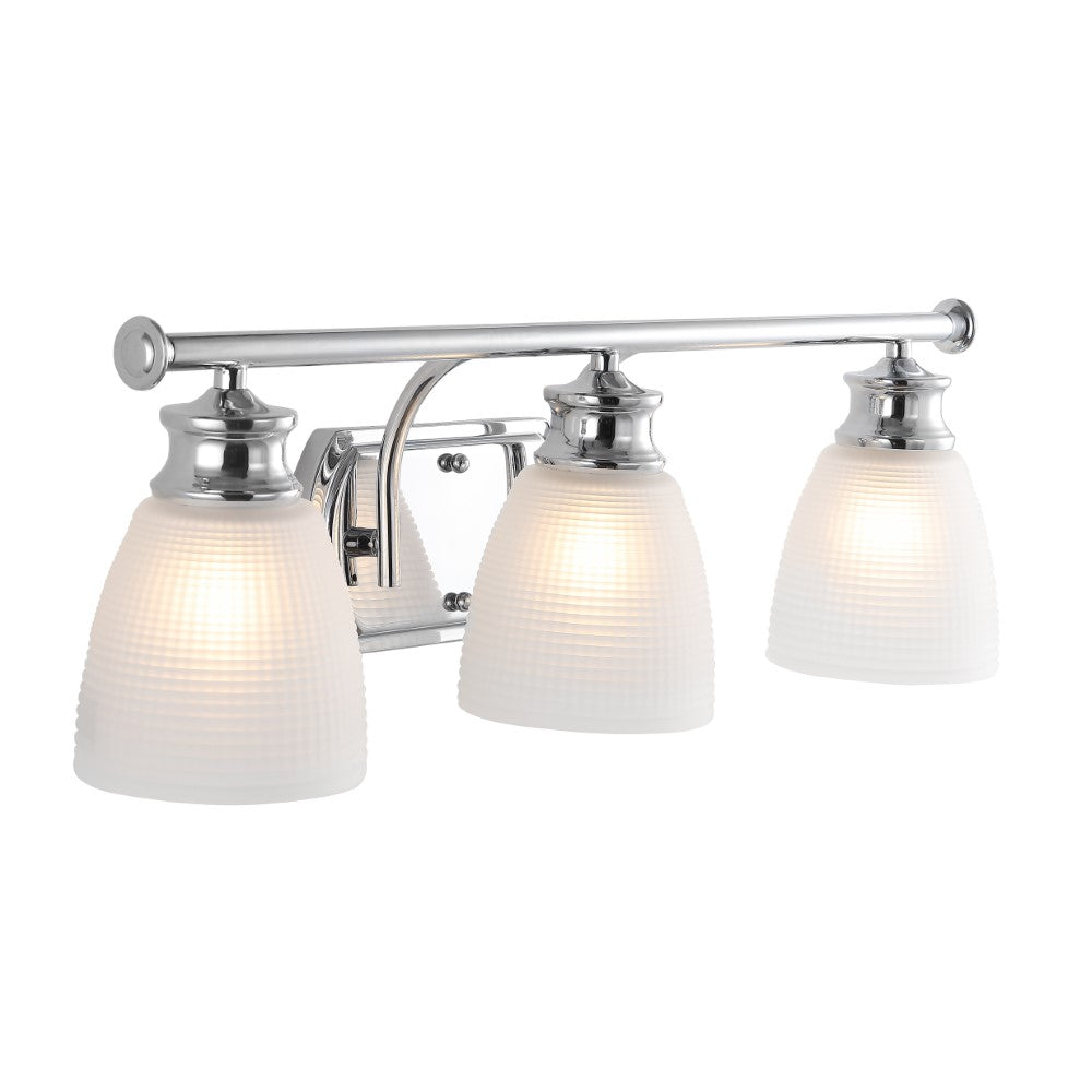 Modern LED Vanity Light - Beverly Metal/Glass Contemporary Bathroom Lighting for Mirror & Makeup Area - Perfect for Bedroom, Bathroom & Dressing Room