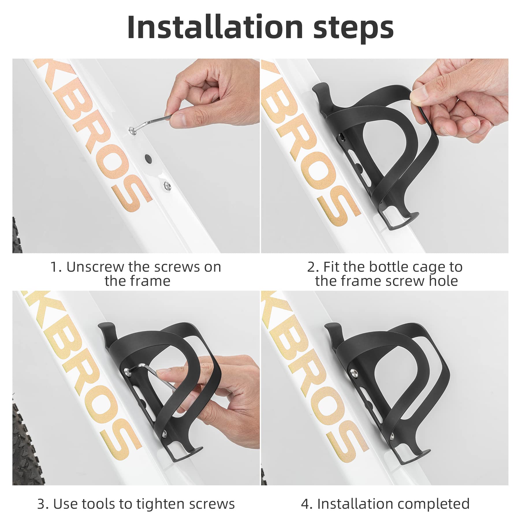 Lightweight Aluminum Alloy Bike Water Bottle Cage Holder - Secure Bicycle Bottle Bracket for Road & Mountain Bikes | Perfect for Cycling, Commuting & Outdoor Sports