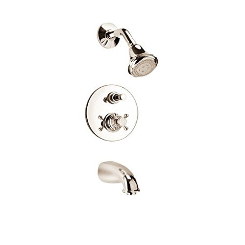 Fortis 8879700 Caffe Tub and Shower Trim Kit with Multi-Function Shower Head in Polished Nickel - Perfect for Bathroom Renovation & Spa-Like Shower Experience