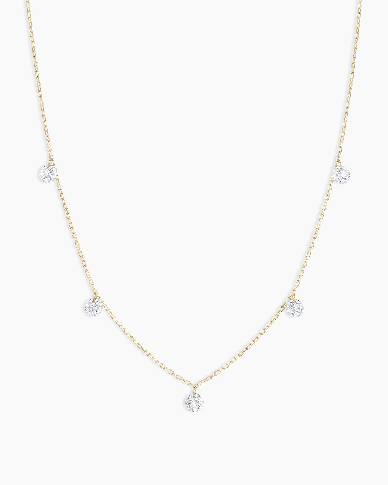Floating Diamond Pendant Necklace for Women - Elegant Layered Chain Jewelry Gift for Birthday, Anniversary & Valentine's Day | Perfect for Parties, Date Nights & Special Occasions