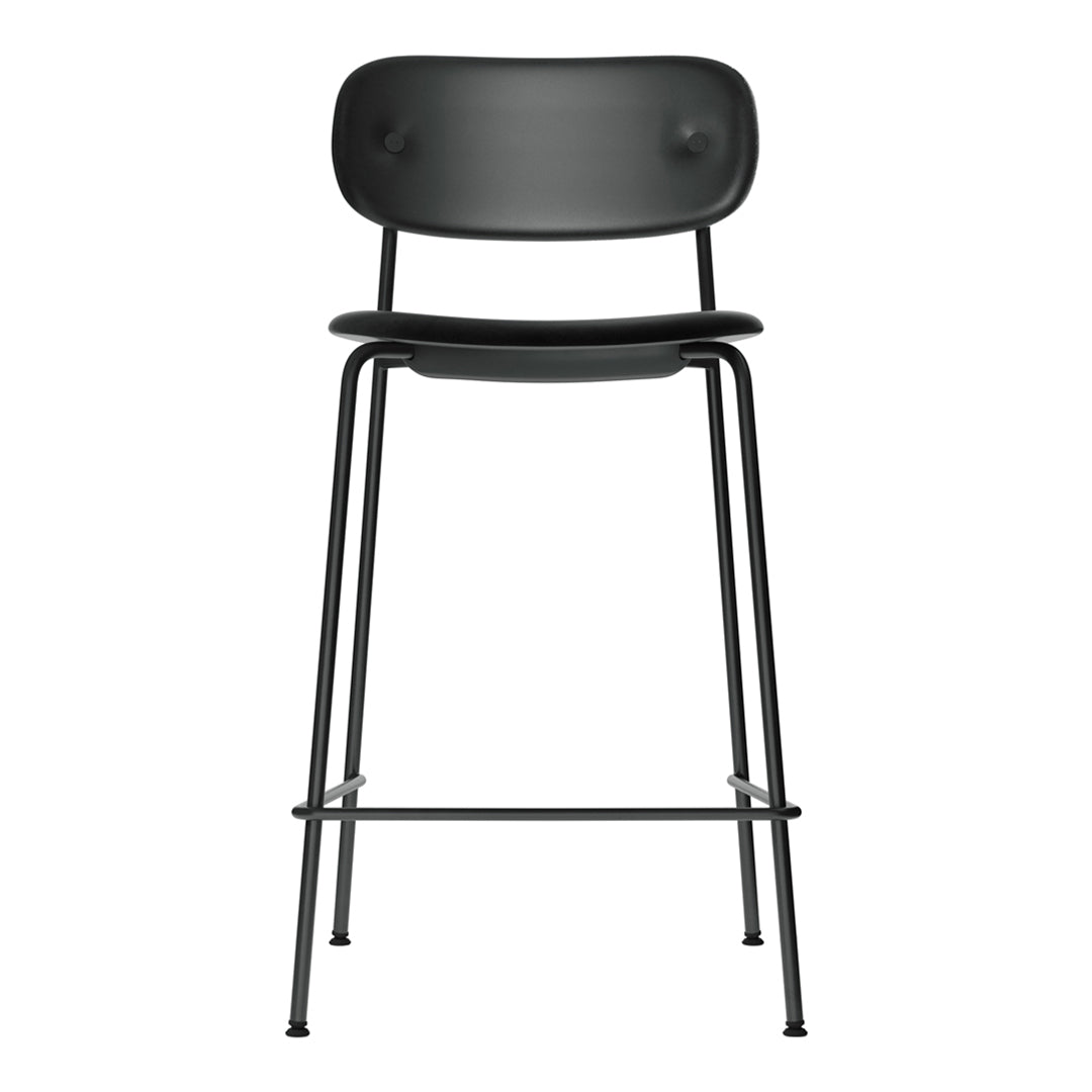 Modern Counter Stool with Full Upholstery - Comfortable Bar Height Seat for Kitchen Island, Breakfast Nook & Home Bar (Set of 2)