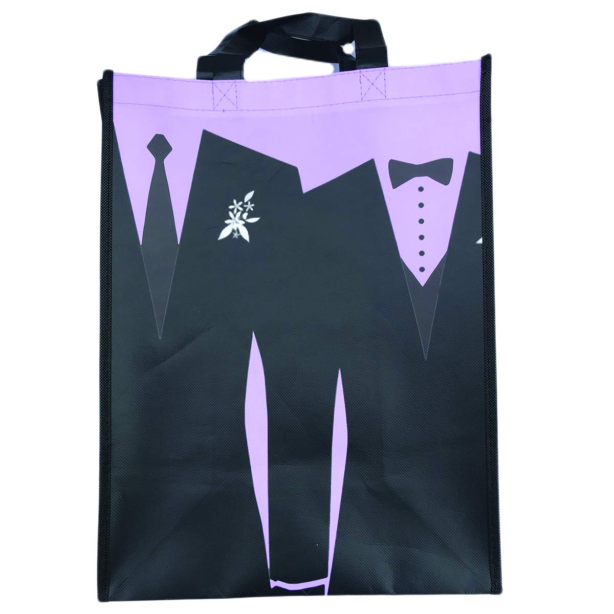 Eco-Friendly Non-Woven Wedding Tote Bags - Perfect Bridal Party Welcome Gifts & Wedding Favors (Lilac) - Great for Bridal Showers, Rehearsal Dinners & Guest Souvenirs