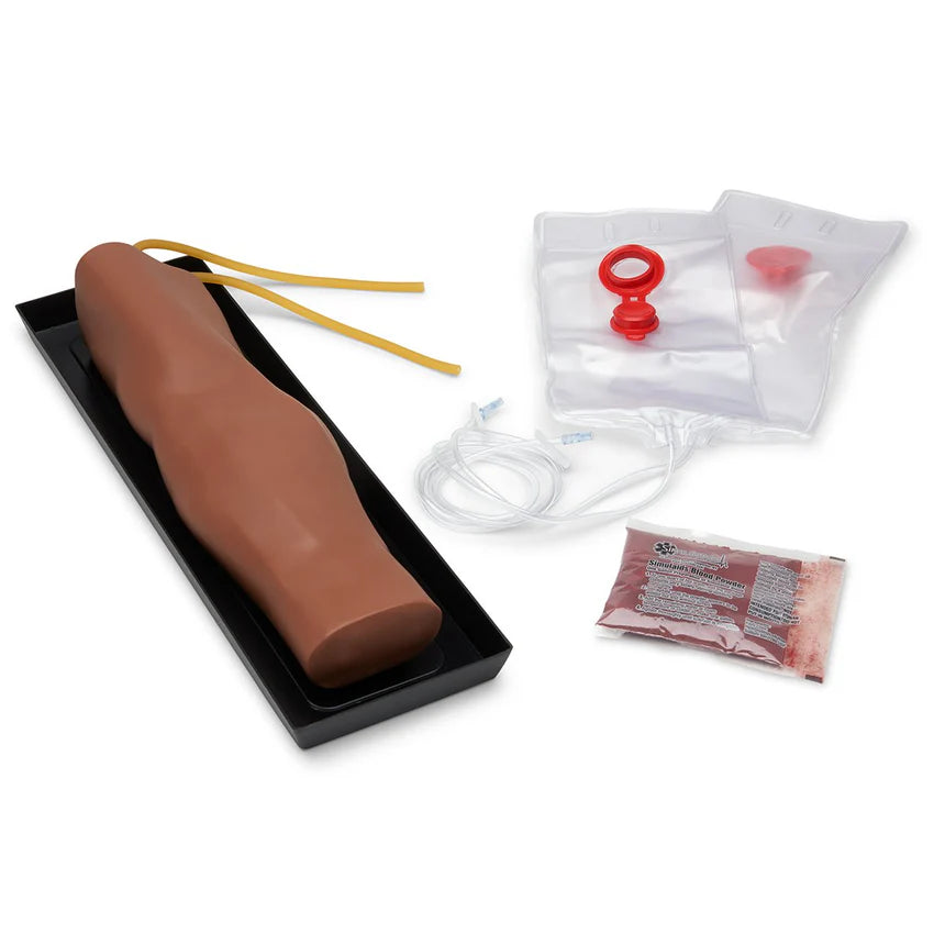 IV Training Arm Dark - Professional Medical IV Practice Kit for Nurses & Students - Perfect for Clinical Training & Home Study