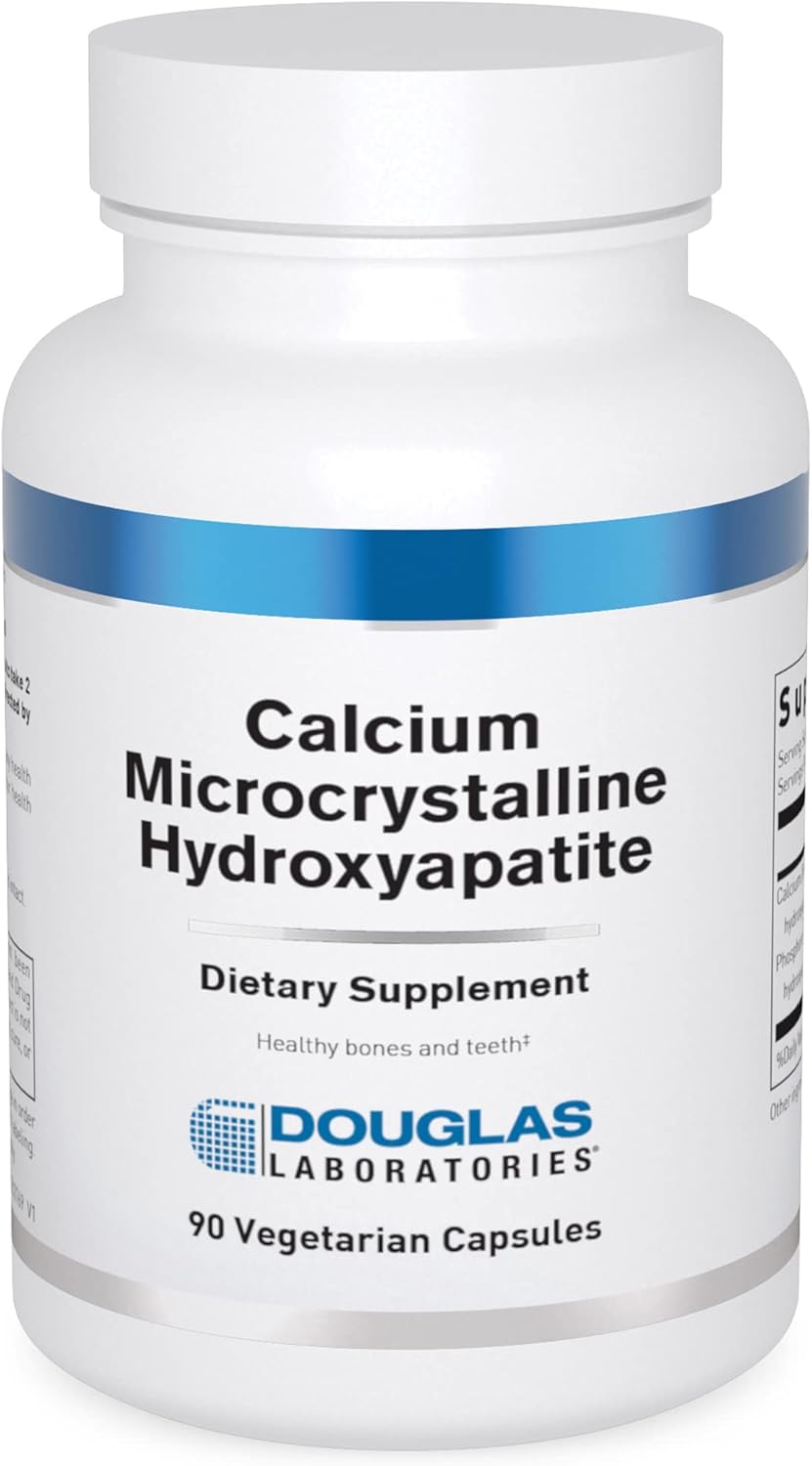 Douglas Labs Calcium Microcrystalline Hydroxyapatite Capsules - 250 Count | Bone & Joint Support Supplement | Ideal for Osteoporosis Prevention & Dental Health