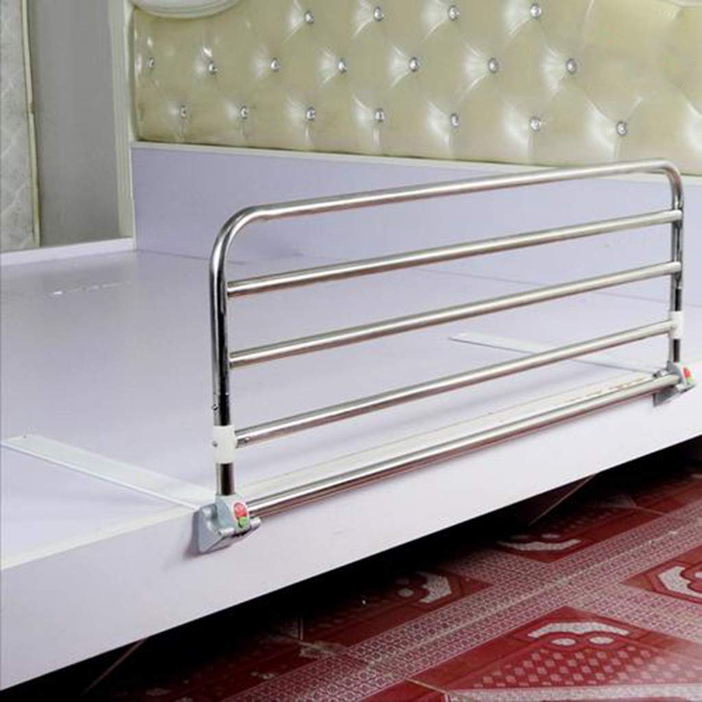 **Fubas Safety Bed Guardrail - Adjustable Stainless Steel Bed Rail for Elderly & Handicapped Assist, Foldable Bed Handrail Fence for Home & Hospital Use**