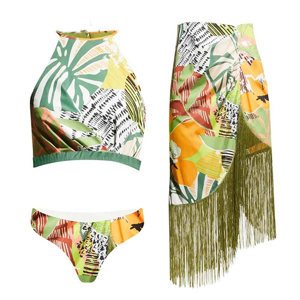 2023 Sexy Fashion One Piece Swimsuit - 3D Flower Print Women's Monokini Bathing Suit for Summer Beach Vacation, Pool Party & Tropical Getaway