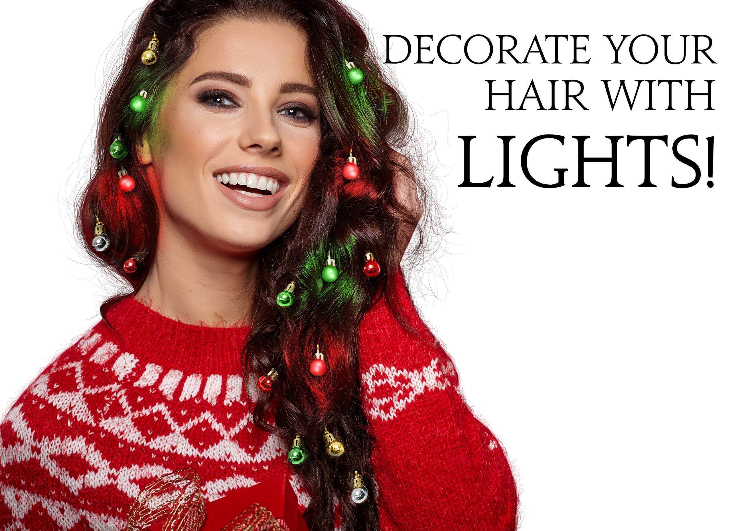 Beard Lights and Hair Lights Bundle - 16pc Beard & Hair LED Lights for Styling & Grooming | Perfect for Barbers, Salons & DIY Home Use