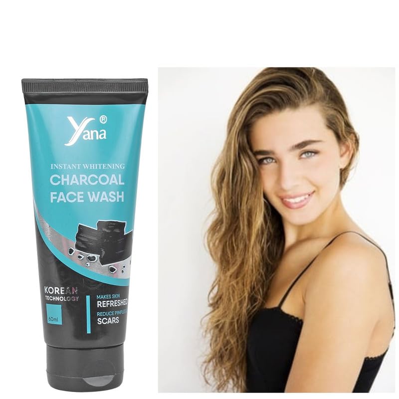 Best Acne-Fighting Charcoal Face Wash for Men - Deep Cleansing & Oil Control for Clear Skin | Perfect for Daily Skincare & Post-Workout Use