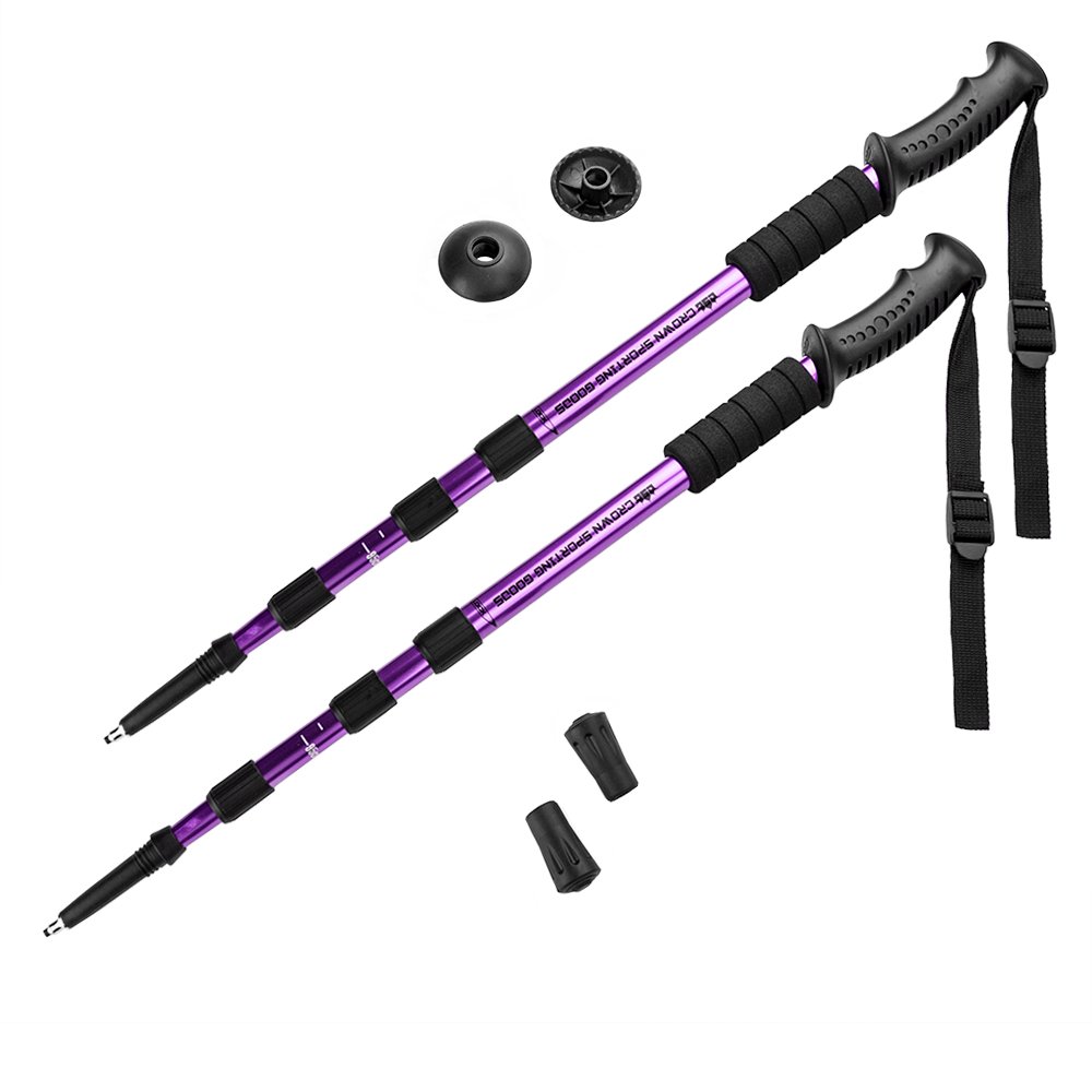 Shock-Resistant Adjustable Trekking Pole for Hiking & Travel - 43