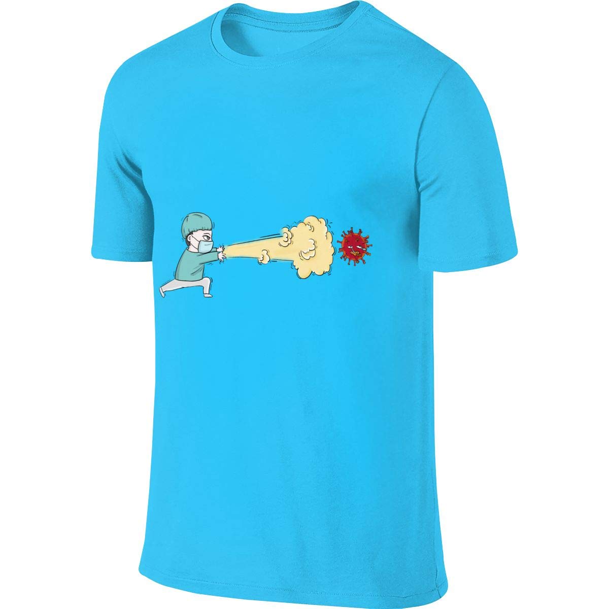 Anti Coronavirus Graphic T-Shirts for Men - Comfortable Cotton Tees for Protection & Awareness - Perfect for Workouts, Casual Wear & Pandemic Safety