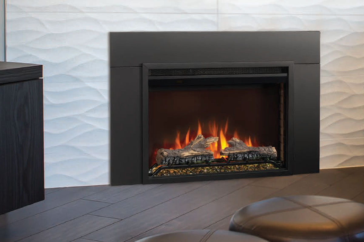 Napoleon Cineview 30 Inch Electric Fireplace Insert - Realistic Flame Effect for Home, Bedroom & Living Room - Energy Efficient & Easy Installation