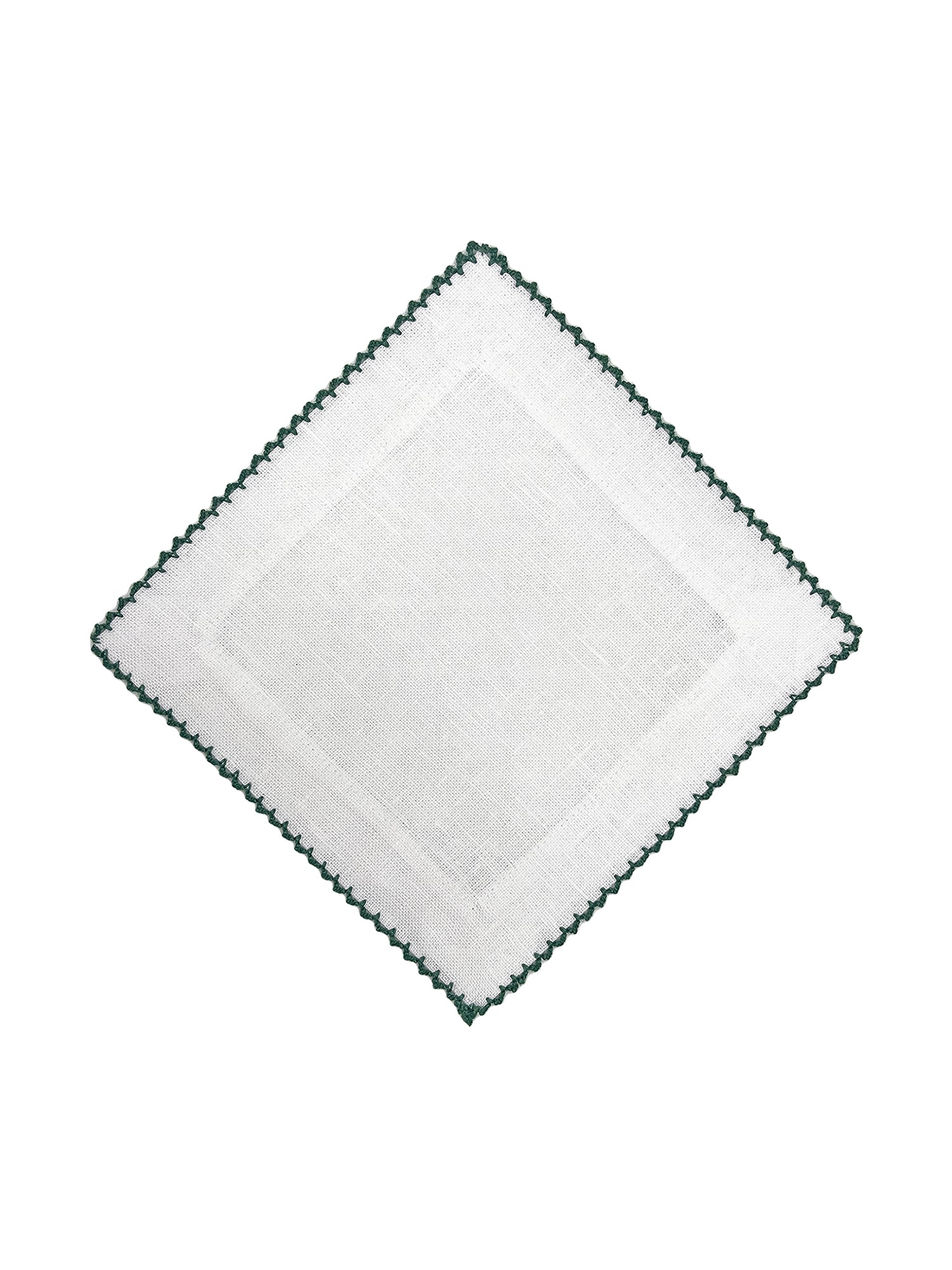 Premium Picot Edge Cocktail Napkins - Elegant Lace Trimmed Paper Napkins for Parties, Weddings & Special Events - 5.5 Inch Decorative Beverage Napkins (50 Count) - Perfect for Cocktail Hours, Bridal Showers & Dinner Parties
