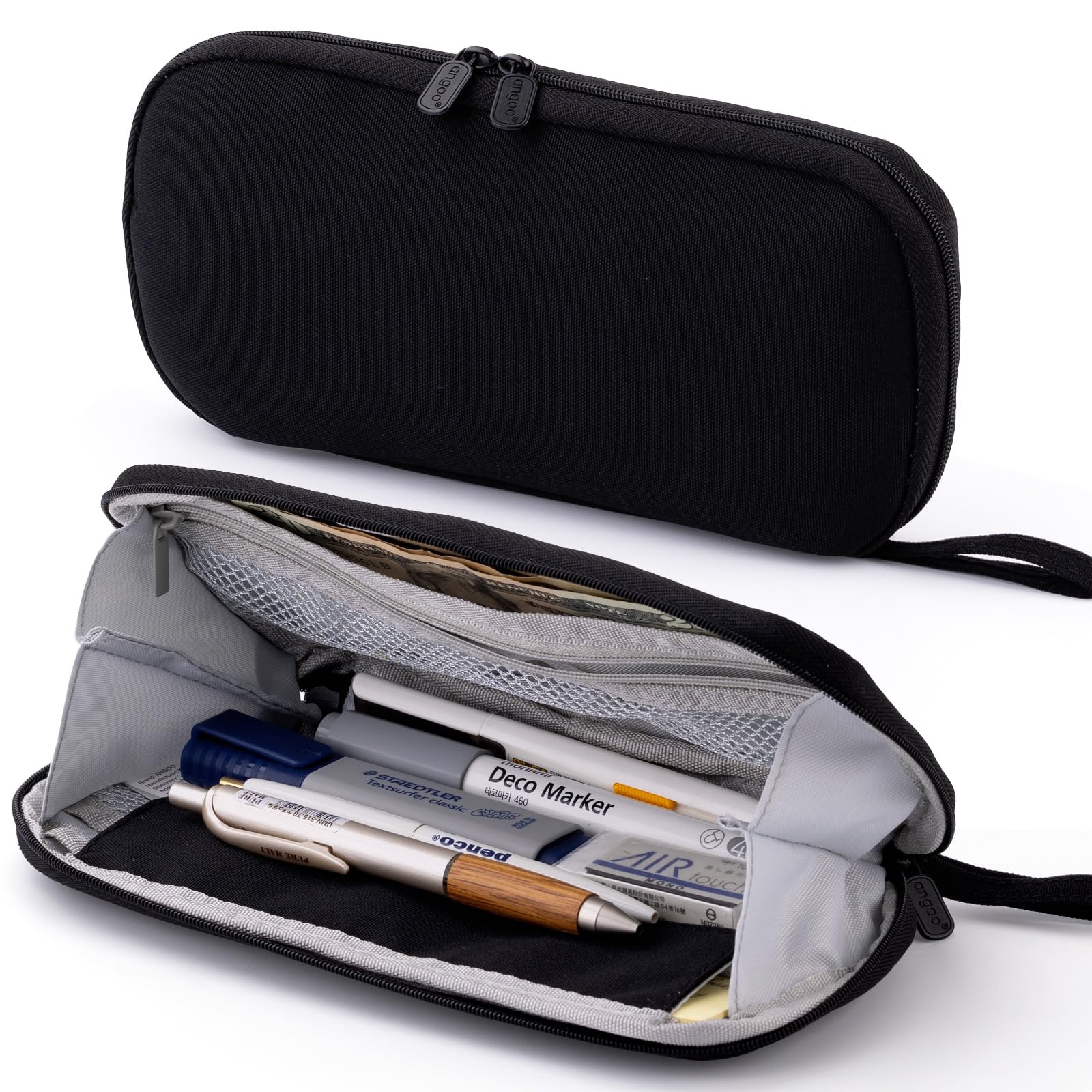 ANGOOBABY Pencil Case - Durable Pen Pouch for School, Office & Travel