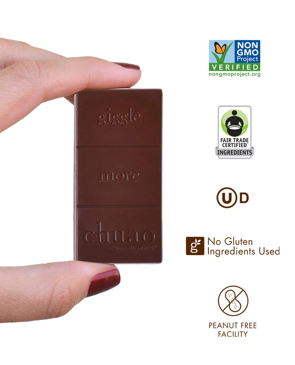 Chuao Chocolatier Honeycomb Dark Chocolate Mini Bars 100-Pack | Gourmet Artisan European Chocolate with No Preservatives | Perfect for Gift Baskets, Christmas, Valentine's Day, Corporate Gifts | Ideal for Office Treats, Party Favors & Holiday Celebrations