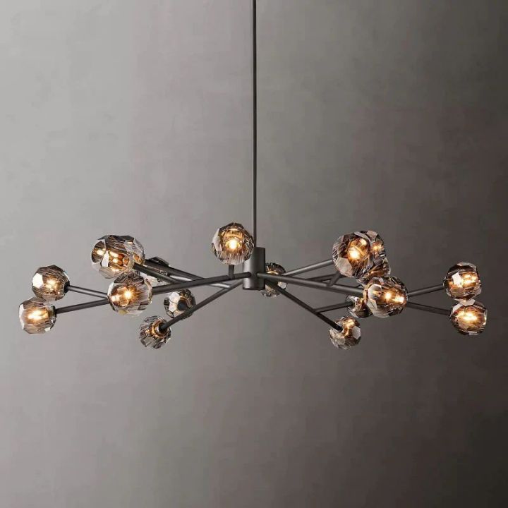 Crystal Ball Glass Round Chandelier 60