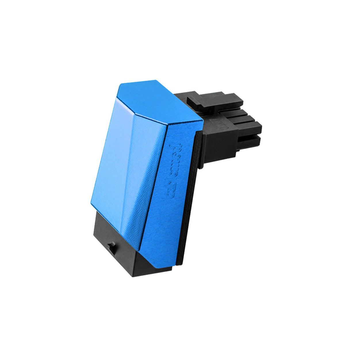 CableMod 12VHPWR 90 Degree Angled Adapter v1.1 - Variant A (Blue) - High Performance GPU Power Connector for PC Gaming & Workstation Builds