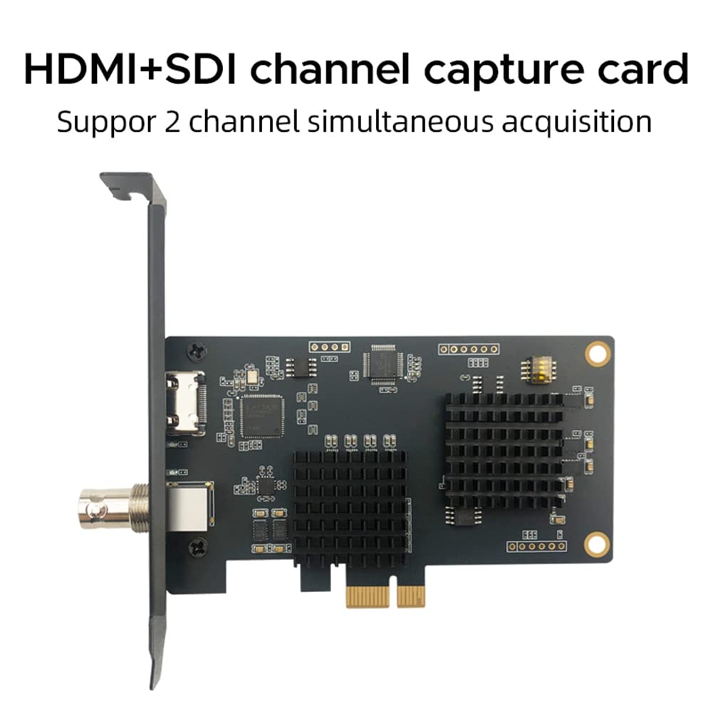 TsoLay Dual Way SDI Video Capture Card 1080P HD PCIE for VMIX, OBS, and Video Conferencing | Live Streaming, Gaming, and Professional Broadcasting