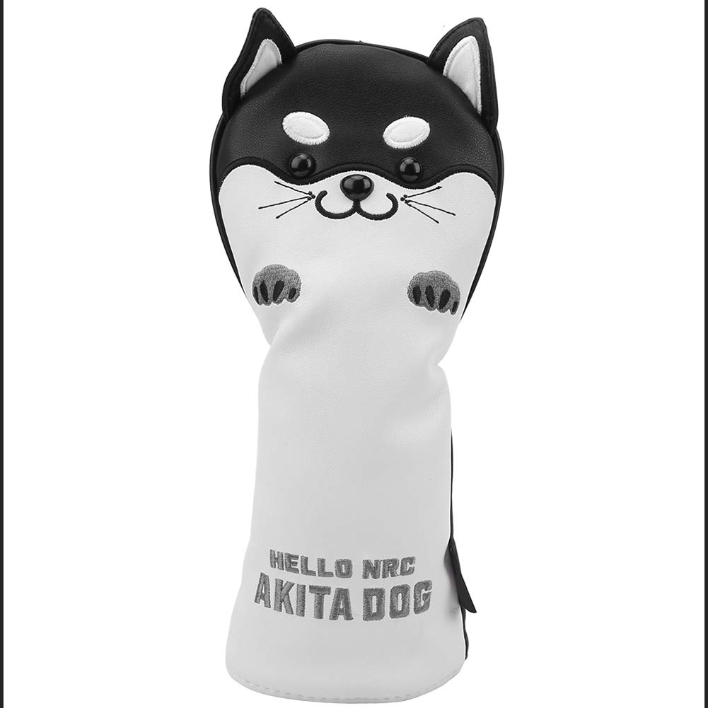 Premium Golf Putter Headcover for #5 Wood - Stylish Husky Pattern Driver Head Cover for Men & Women - Perfect for Golf Course, Driving Range, and Club Protection