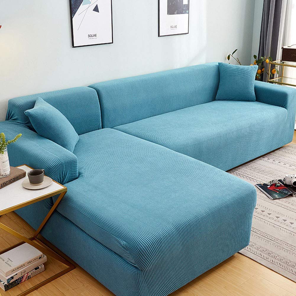 Premium Thickened Stretch Loveseat Couch Cover for 1-4 Seater Sofas - Universal Fit for Sectional, L-Shaped & 3-Cushion Couches - Pet & Kid Friendly Furniture Protector - Perfect for Living Room, Family Room & Home Theater Use