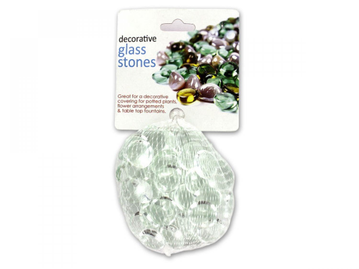 Bulk Clear Decorative Glass Stones - Set of 24 for Home Decor, Vase Filler, Wedding Centerpieces & DIY Crafts