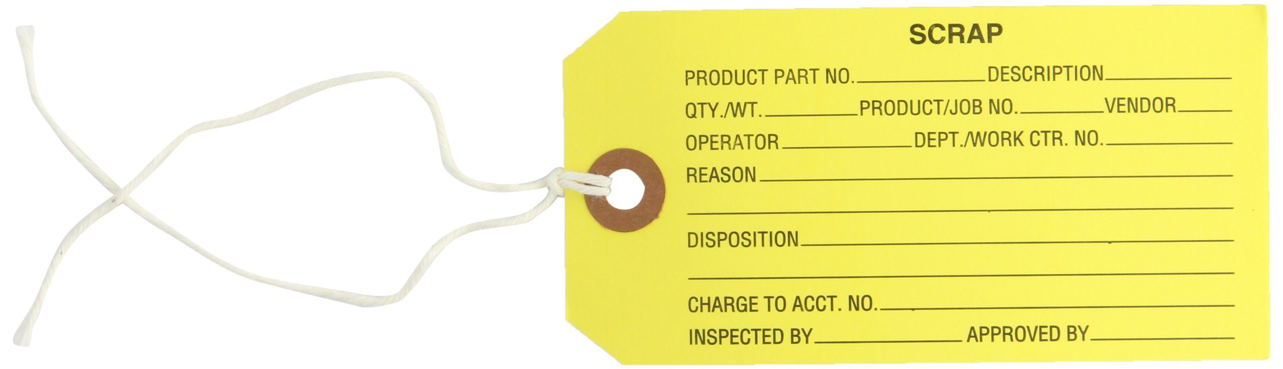Aviditi G20052 Pre-Strung Inspection Tags - SCRAP Legend, 4.75