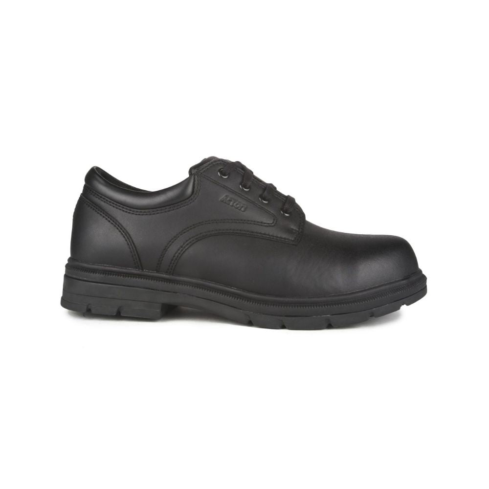 Acton Lincoln Men's Vegan Oxford Steel Toe Work Shoes 9115 - Slip Resistant Safety Shoes for Construction, Warehouse & Industrial Work (Size 11)