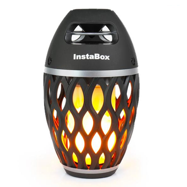 InstaBox FS18 Firestarter LED Flame Speaker - Bluetooth 4.2 Wireless Portable Speaker with Cool LED Flame Effects - Perfect for Camping, Parties & Outdoor Adventures