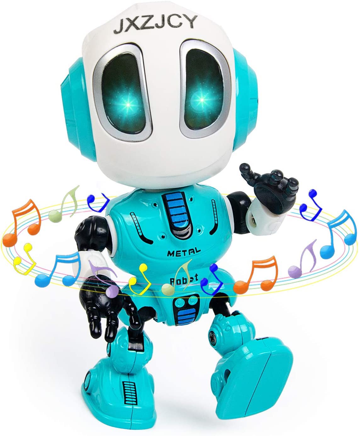 Interactive Talking Robot Toy for Kids - Mini Repeater Robot with Flashing Lights & Touch Control - Fun Educational STEM Gift for Boys & Girls Ages 3-9 - Perfect for Birthday Parties, Classroom Activities & Learning Playtime (Includes Button-Cell Batteries)