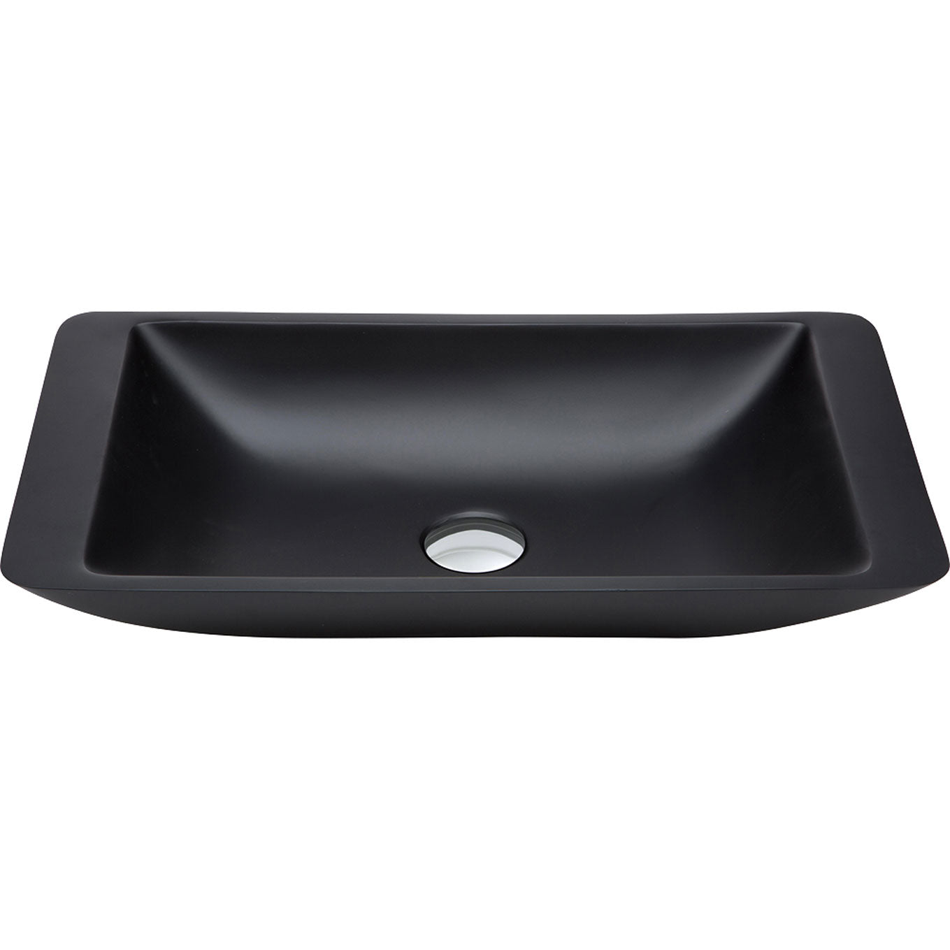Fienza CSB03 MB Matte Black 600mm Solid Surface Above Counter Bathroom Basin - Perfect for Modern Vanities and Contemporary Bathroom Designs