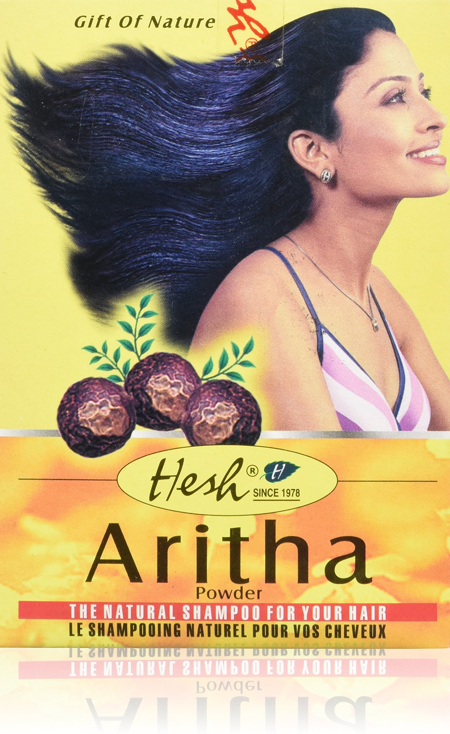 Hesh Aritha Powder 100g (3.5 Oz) - Natural Hair Cleanser & Shampoo for Ayurvedic Hair Care - Ideal for Organic Hair Wash, Scalp Treatment, and Traditional Indian Hair Care Rituals