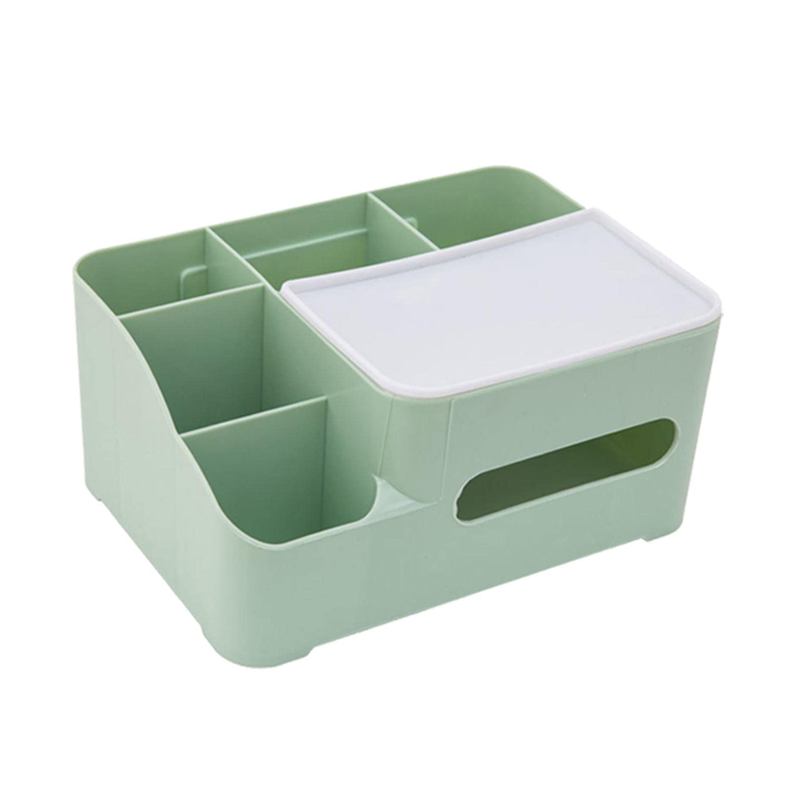 MagiDeal Multifunctional Tissue Dispenser - Modern Portable Desk Pumping Paper Holder for Office, Bathroom, Parlor & Dresser Decor - Green | Space-Saving Organizer for Home & Workspace