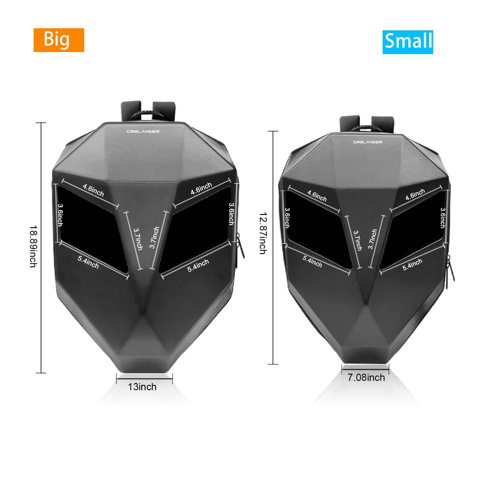 Motorcycle Backpack with LED Display - 3D Waterproof Hard Shell Laptop Travel Bag, Programmable Storage Daypack & Helmet Bag for Riding (Fits 17 Inch Laptops) - Perfect for Commuting, Adventure Travel & Motorcycle Enthusiasts