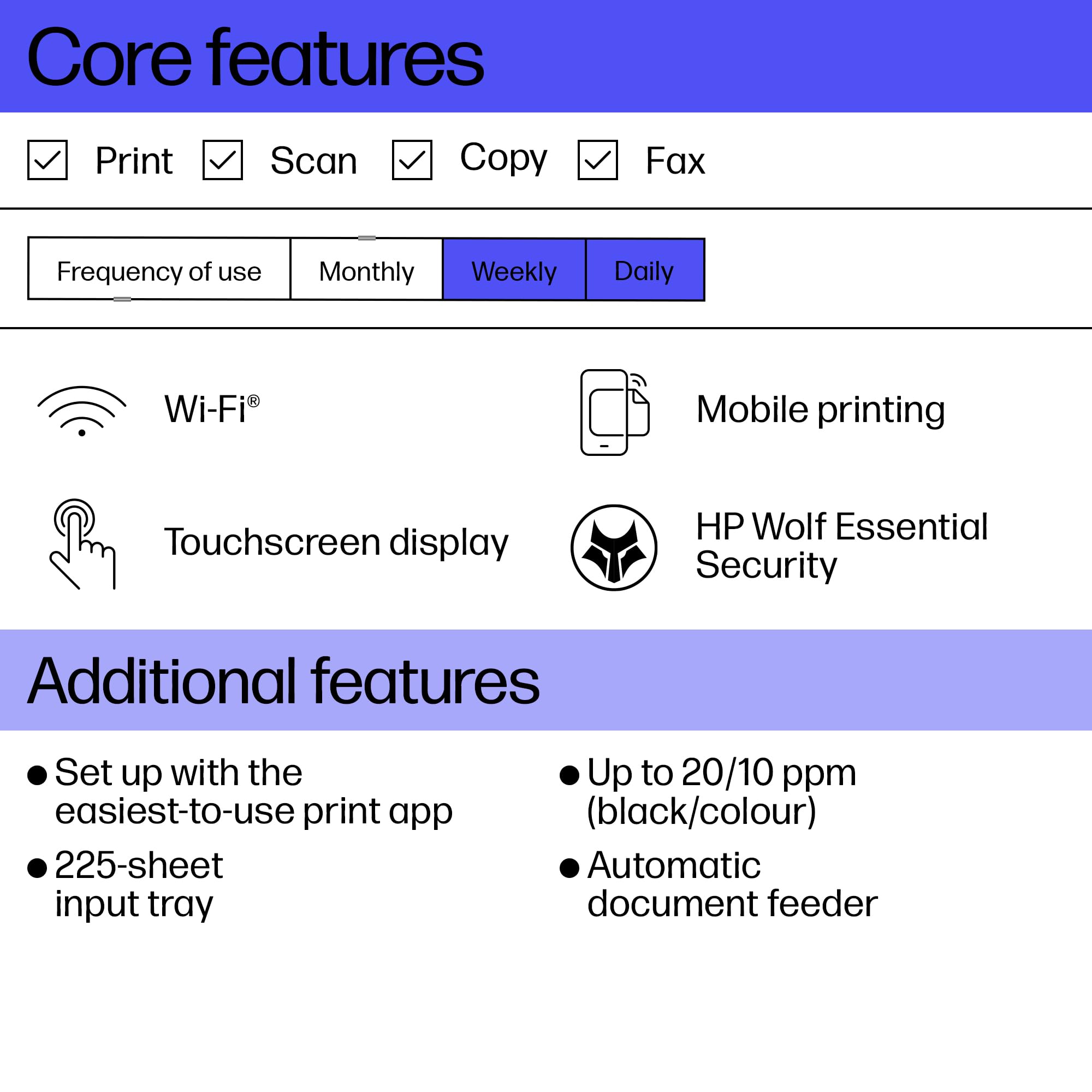 HP OfficeJet Pro 8132e All-in-One Wireless Color Printer for Home & Office | Print, Scan, Copy, Fax | 35-Page Auto Document Feeder | 3-Month Instant Ink with HP+ | VPN Printing | 3-Year Warranty | Perfect for Remote Work & Small Business Documents