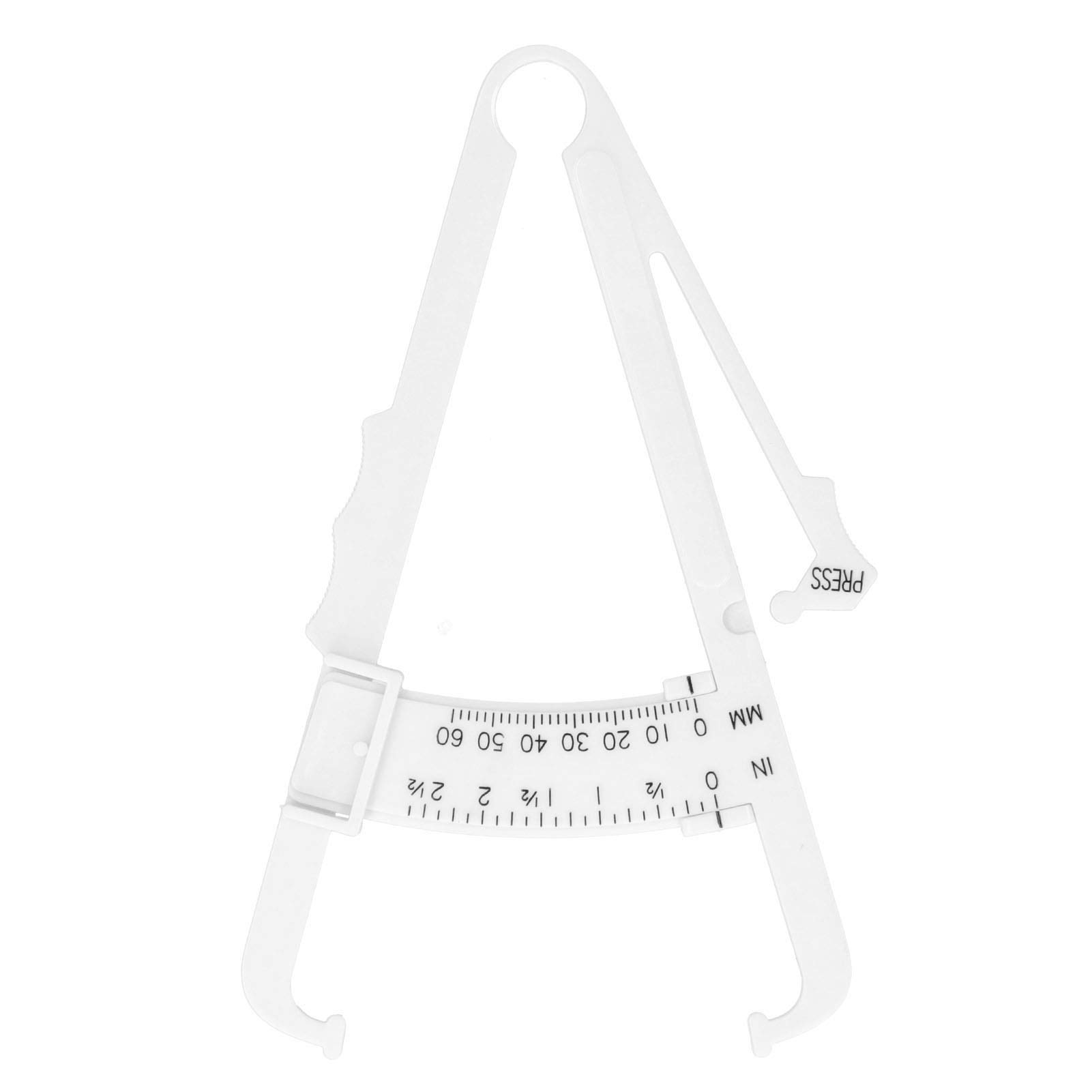 Accurate Body Fat Caliper - Handheld Skinfold Measurement Tool for Fitness, Weight Loss & BMI Tracking - Plastic Unisex Body Fat Tester for Home Gym & Personal Health Monitoring