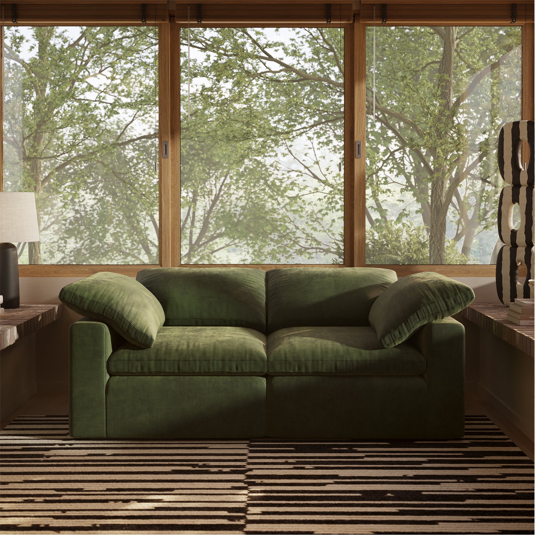 2-Seat Aspen Modular Sofa - Modern Sectional Couch for Small Spaces, Living Room, Apartment & Office - Comfortable & Stylish Home Furniture
