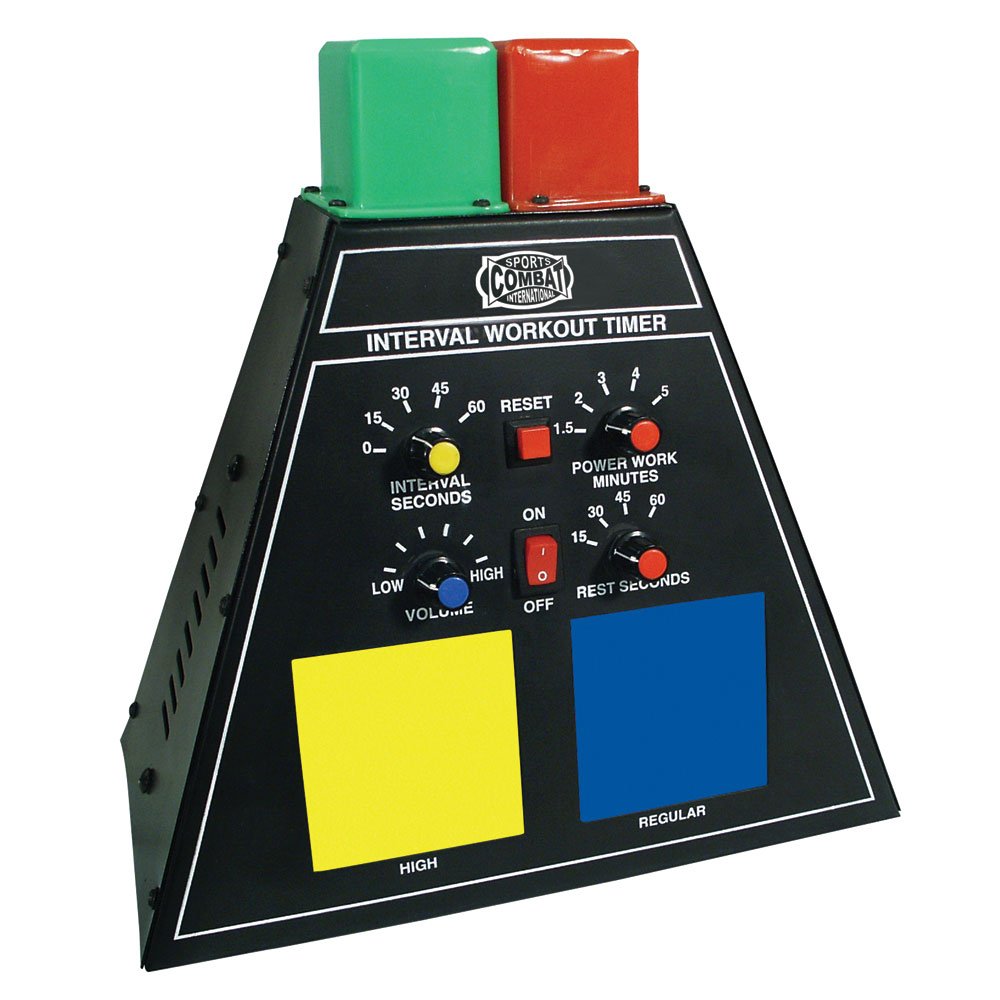 Best Combat Sports Pyramid Interval Timer for Boxing, MMA & Training - Digital Workout Timer with Custom Rounds & Rest Periods - Perfect for Home Gym, Fitness & Martial Arts Practice